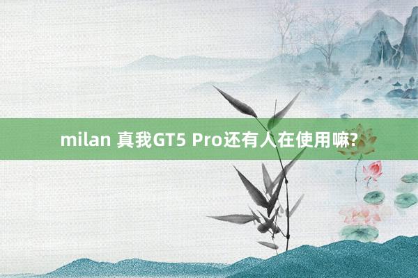 milan 真我GT5 Pro还有人在使用嘛?
